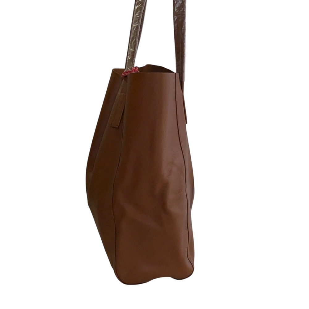 J. Crew Leather Carry All Tote Bag - Picture 4 of 14